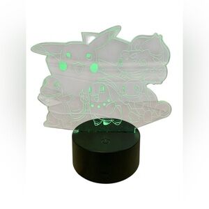 POKÉMON LED Illusion Desk Lamp 8 Color Changing Night Light